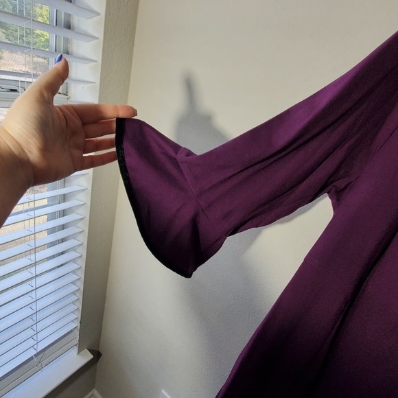 NANETTE Lepore velvet trimmed ruffle bell sleeve dress plus size 22W, 18W‎ - Picture 4 of 8